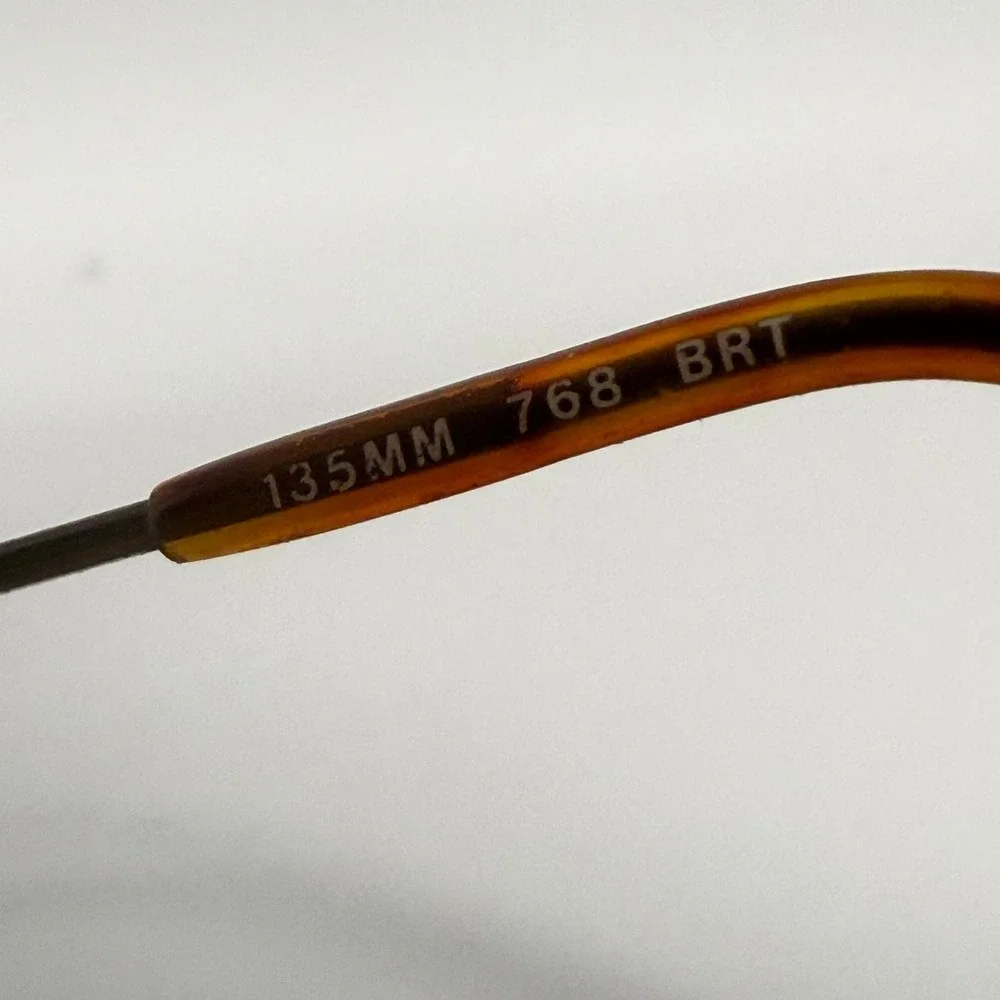 Vintage Oval Metal Eyeglasses‎ 768 BRT Brown Tortoise 50-19-135mm Frames